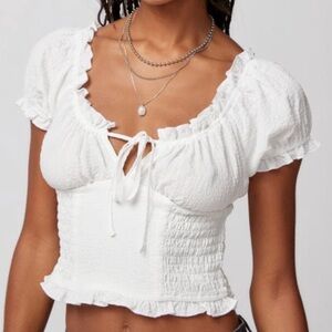 Urban outfitters Natalia Puff Sleeve Top